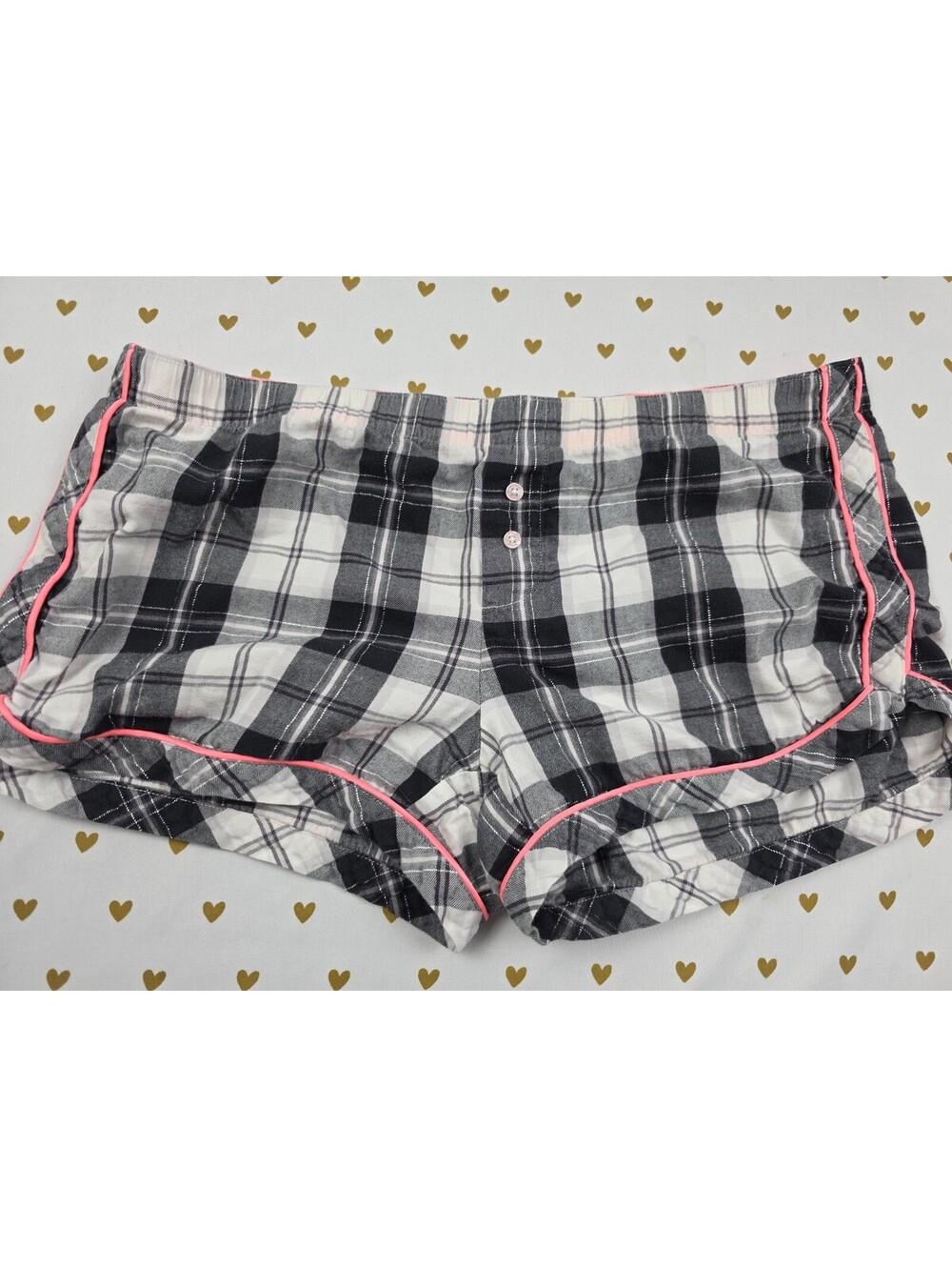 Victorias Secret Plaid XS Sleep Shorts Boxers Pajama Bottoms